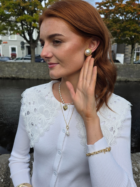 Cecily Pearl Earrings