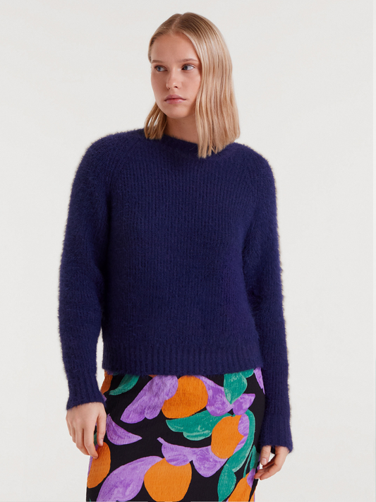 Chunky Navy Knit