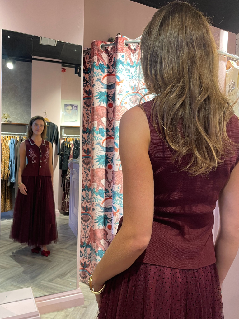 Harley Burgundy Embellised Vest