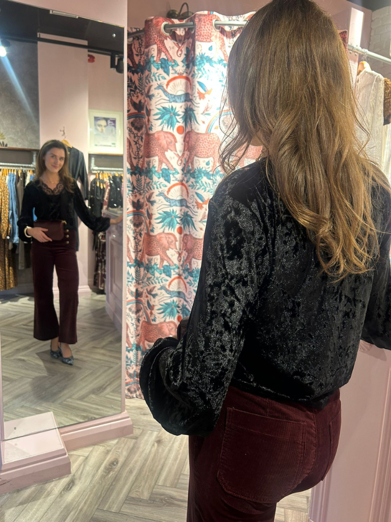 Catherine Lace Black Top