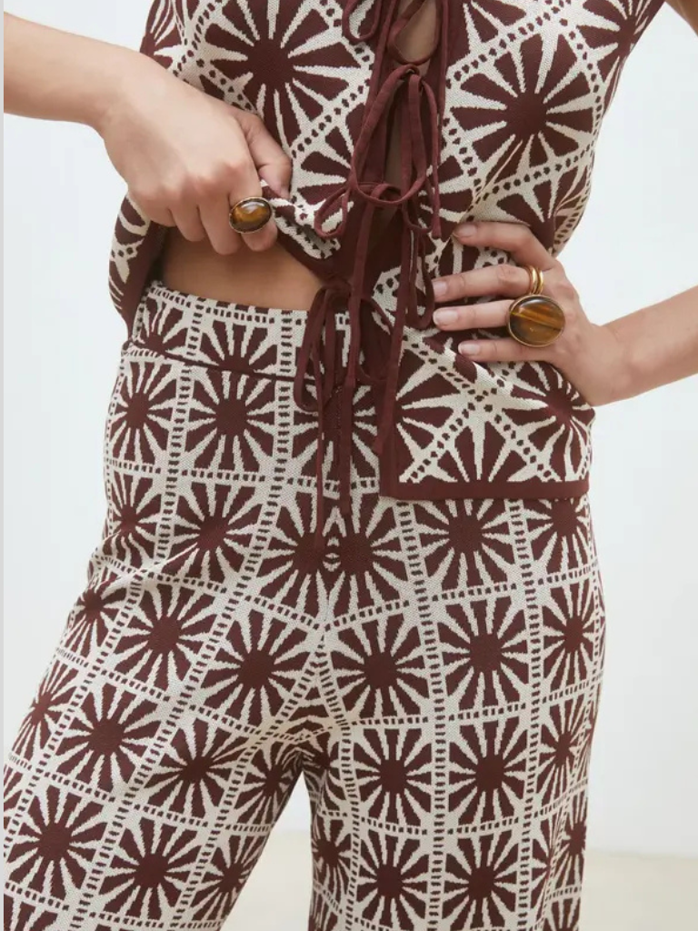 Jasper Jacquard Knit Pants