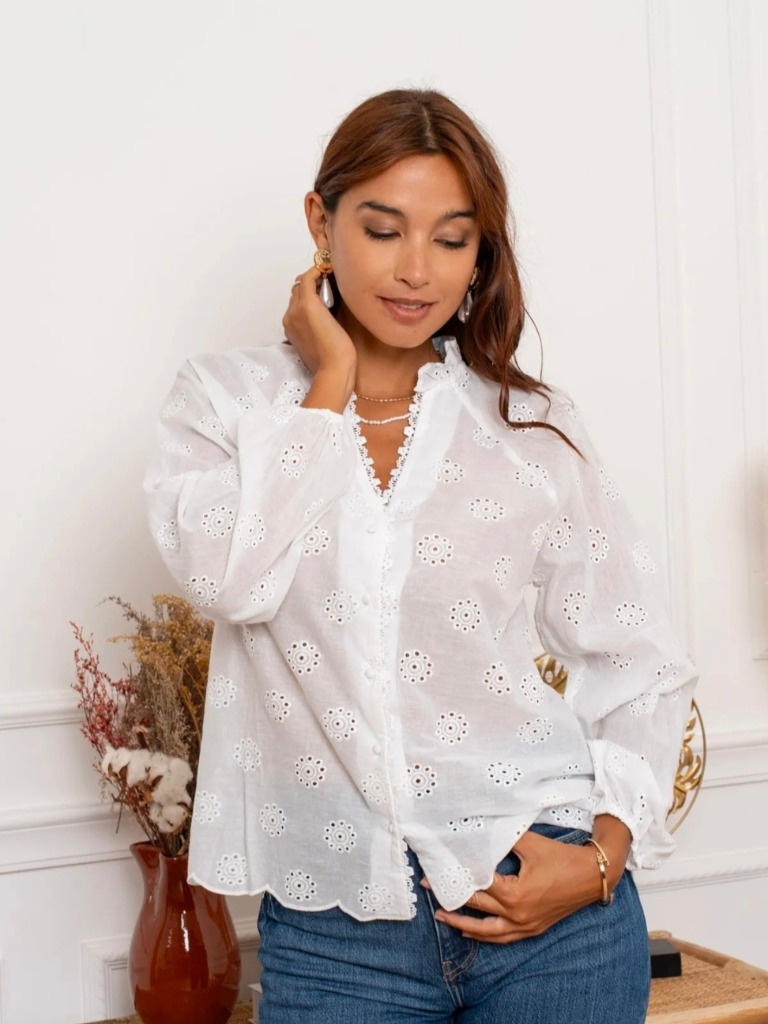 Esme Blouse White