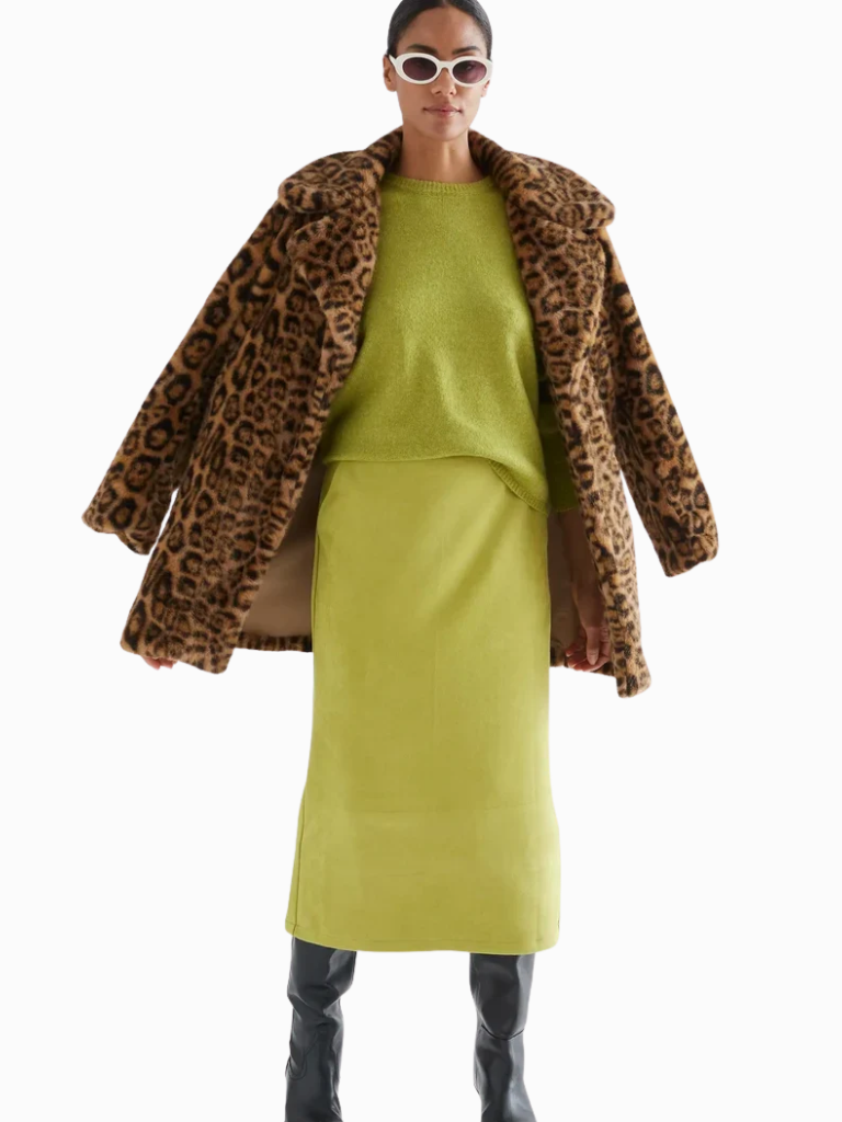 Sophia Lime Green Skirt