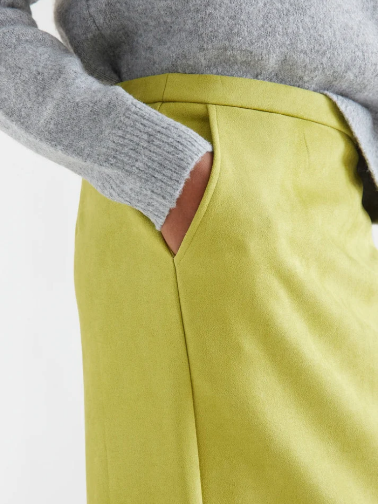 Sophia Lime Green Skirt