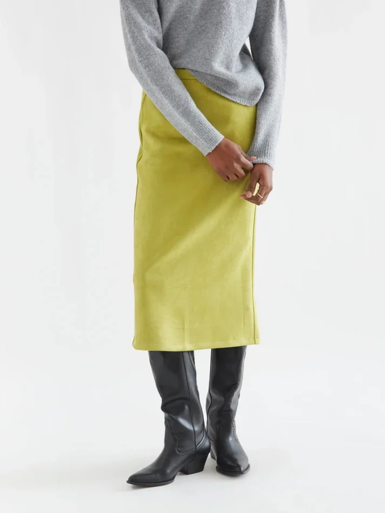 Sophia Lime Green Skirt