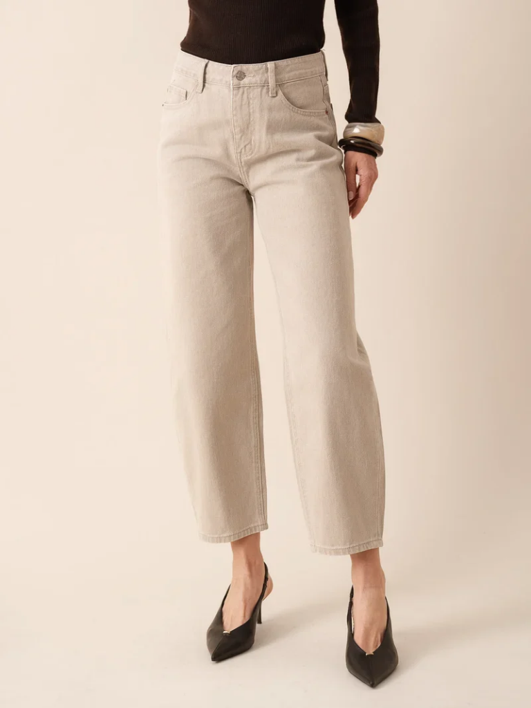 Bony Stone Barrel Leg Jean