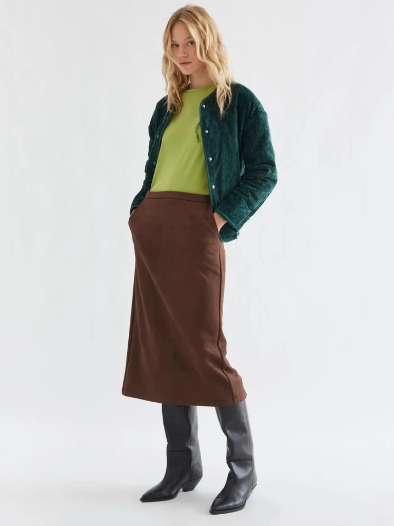 Sophia Brown Skirt