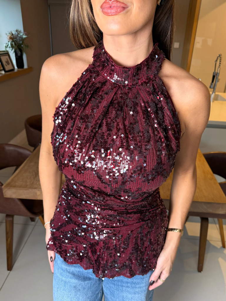 Alessia Halter Neck top